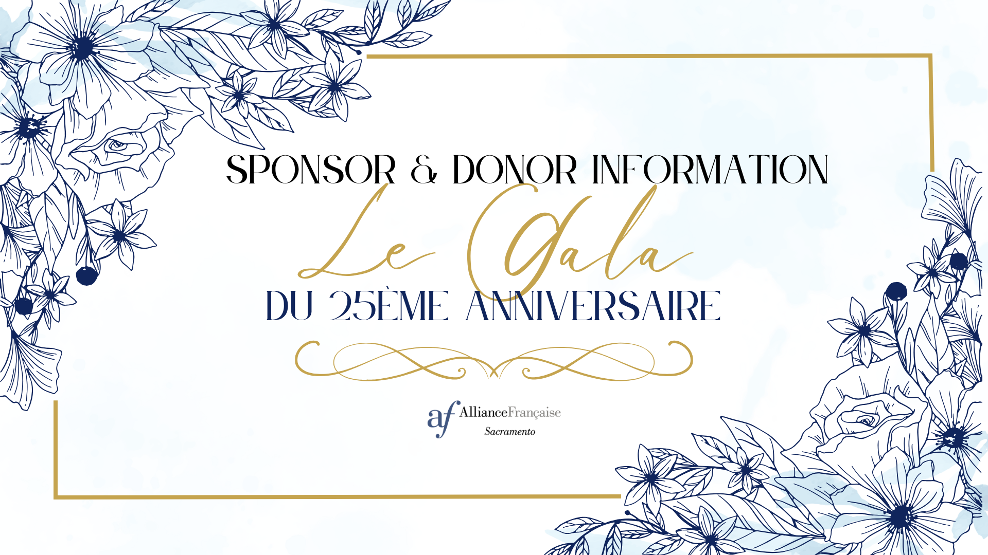 Sponsor & Wine or Liquor Donors-Le Gala du 25ème Anniversaire